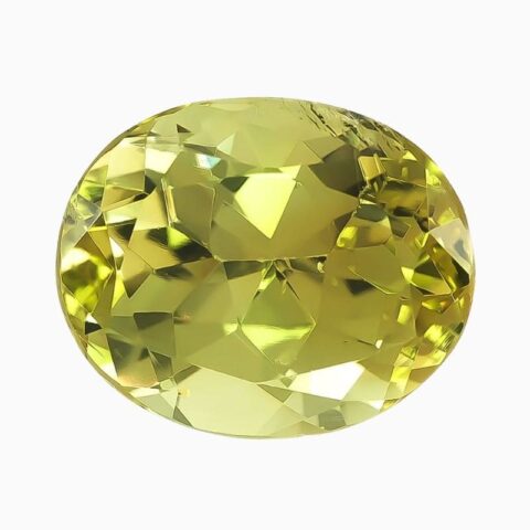 natural natural yellow green grossular garnet 4 49 carats gemstone