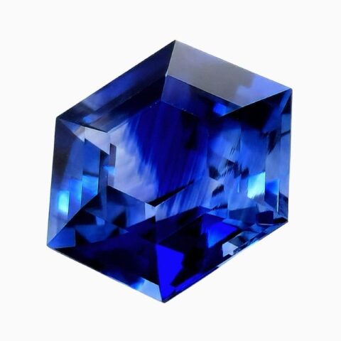Hexagonal Blue Sapphire gemstone image