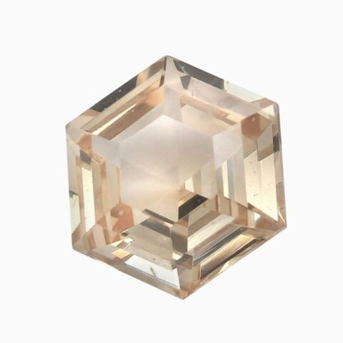 Natural orangy yellow sapphire gemstone