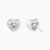 Heart Cut Bezel IGI Diamond Stud Earrings in 14K gold