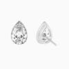 IGI Certified Pear Cut Bezel Set Lab Grown Diamond Stud Earring