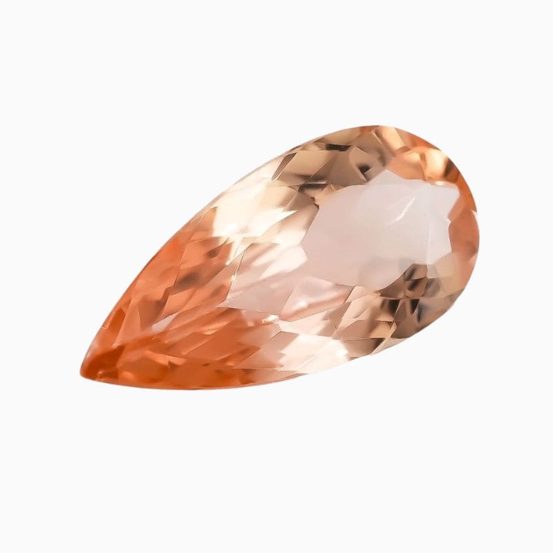 Natural orange imperial topaz gemstone