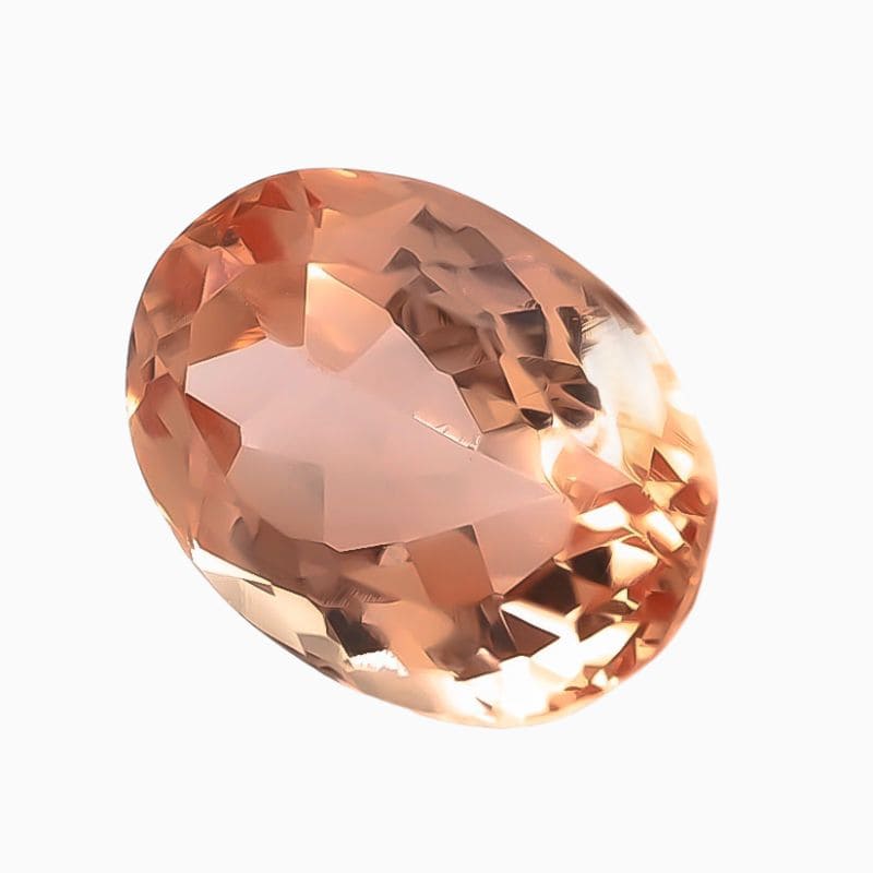 Natural pinkish-orange imperial topaz gemstone
