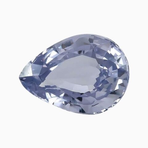 Natural light purple sapphire gemstone