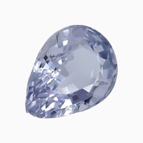 Natural light purple sapphire gemstone