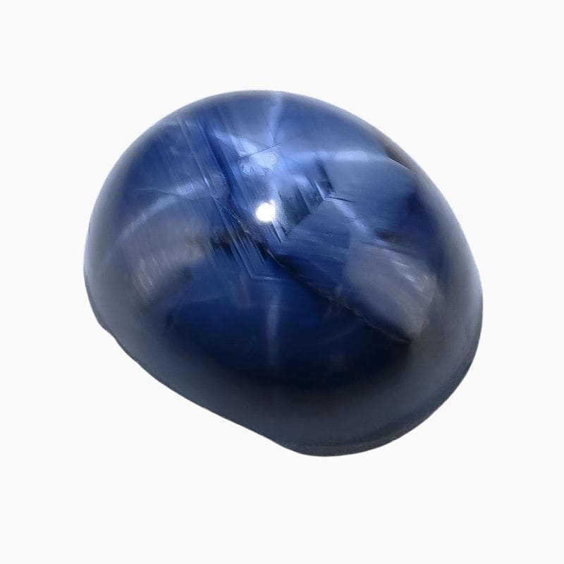 Natural blue star sapphire gemstone