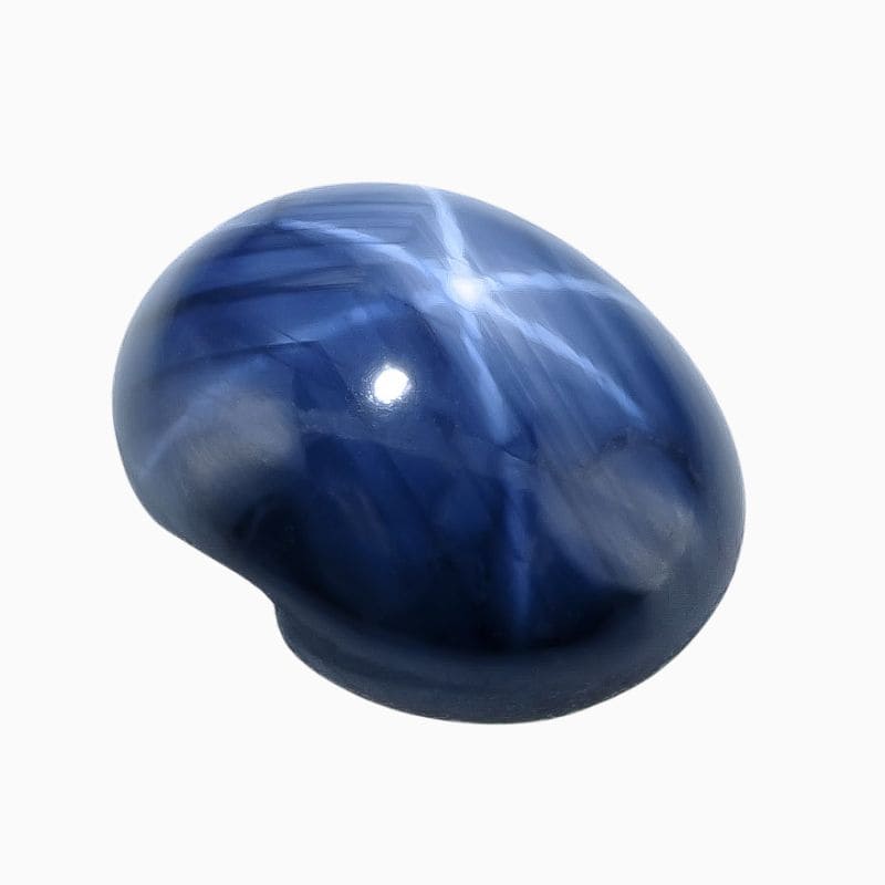Natural blue star sapphire gemstone