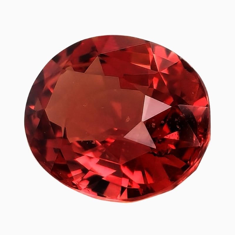 Natural padparadscha sapphire gemstone