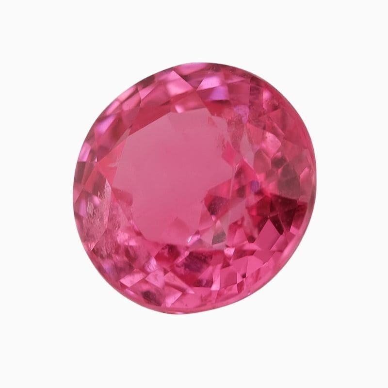 Natural pink spinel gemstone