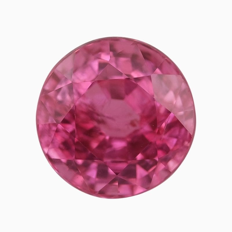 Natural pink spinel gemstone