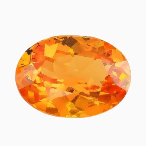 natural natural mandarin garnet 1 43 carats gemstone