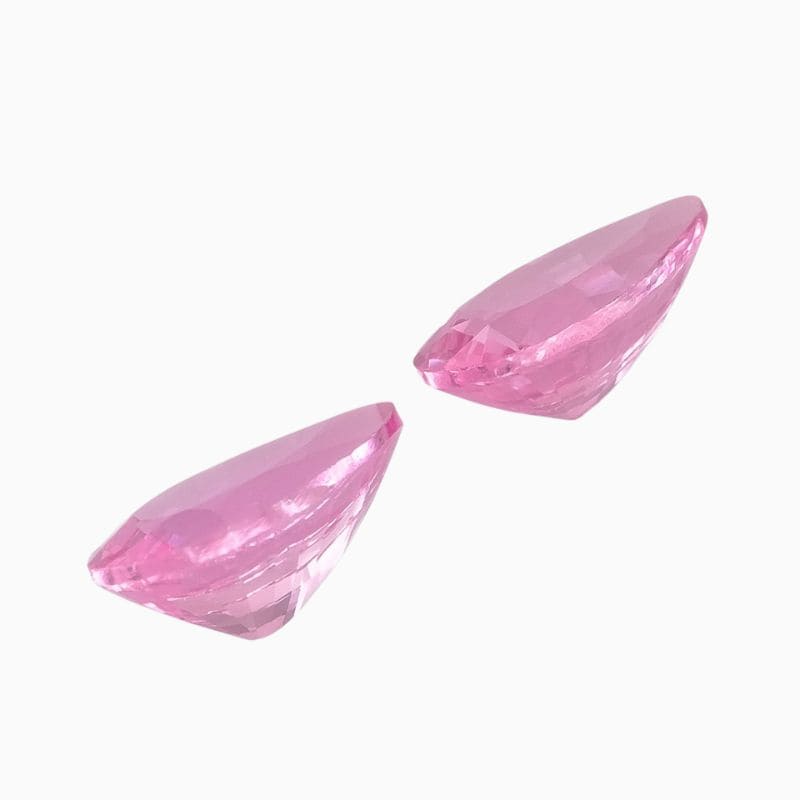 pink sapphire matching pair gemstone