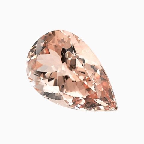 Natural morganite gemstone