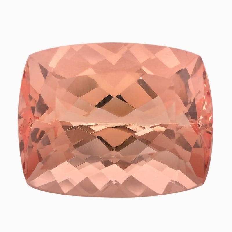 Natural morganite gemstone