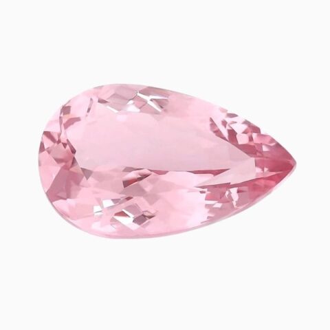 Natural morganite gemstone