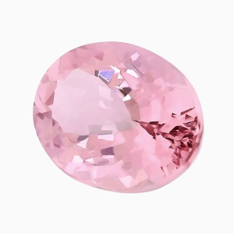 Natural morganite gemstone