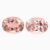 Natural morganite matching pair