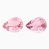 Natural morganite matching pair