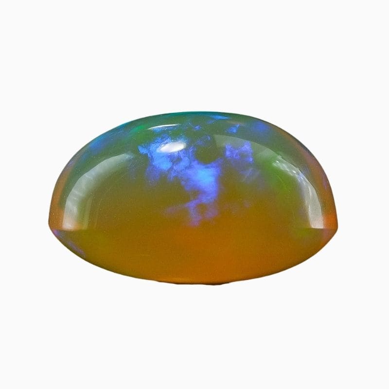 multicolor Brazilian crystal opal gemstone