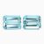 Natural aquamarine matching pair