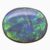 Natural Australian black opal gemstone