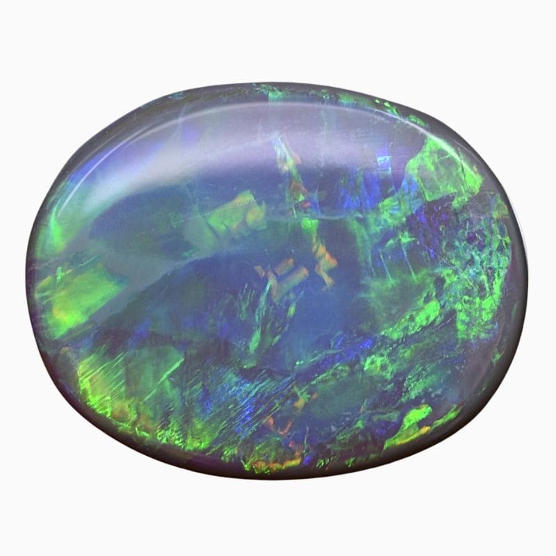 Natural Australian black opal gemstone