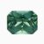 Natural blue-green sapphire gemstone