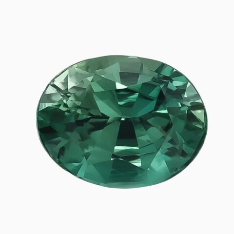Natural blue-green sapphire