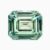 Natural blue-green sapphire gemstone