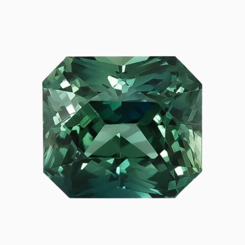 Natural blue-green sapphire