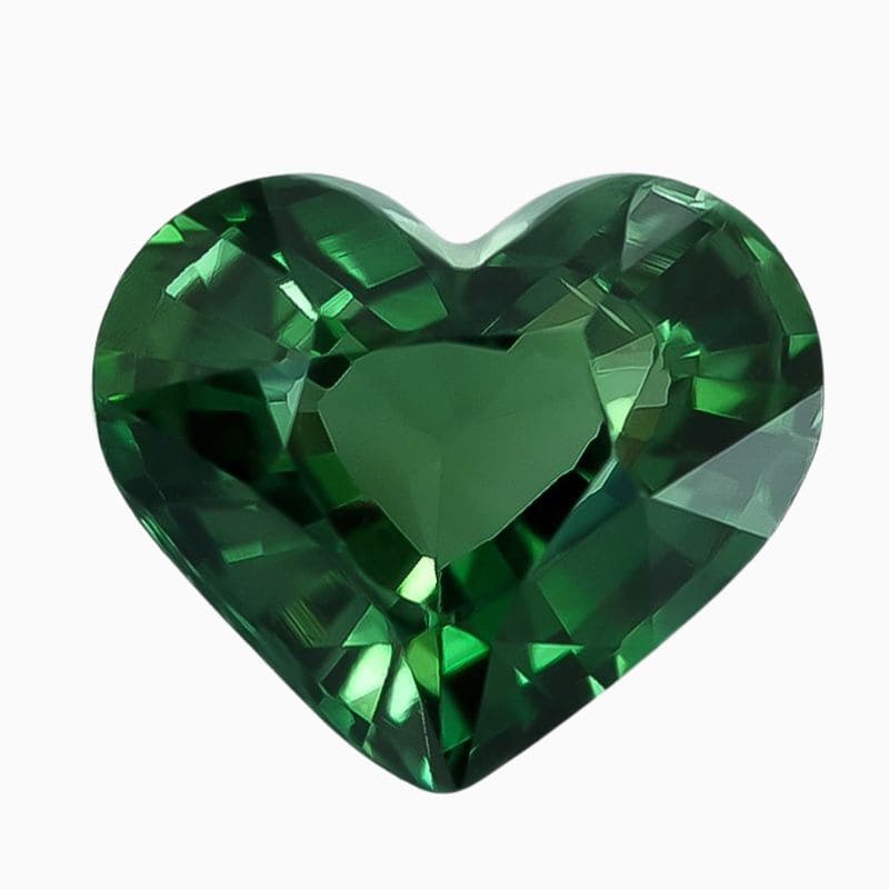 Natural blue-green sapphire gemstone