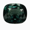 Natural dark blue green spinel gemstone