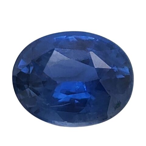 Natural heated blue sapphire gemstone