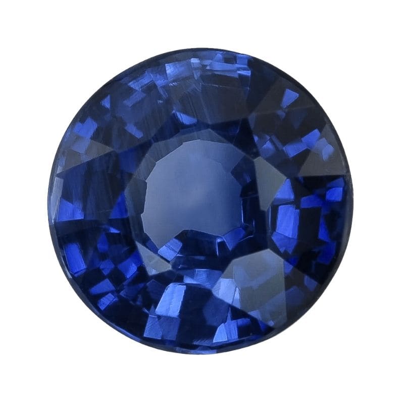 Natural heated blue sapphire gemstone