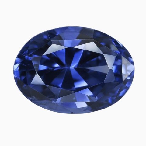 Natural heated blue sapphire gemstone