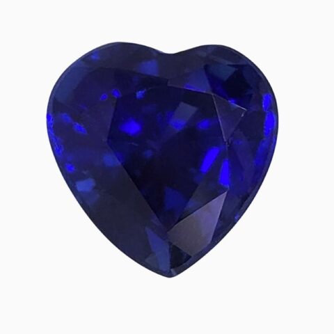 Natural heated blue sapphire gemstone