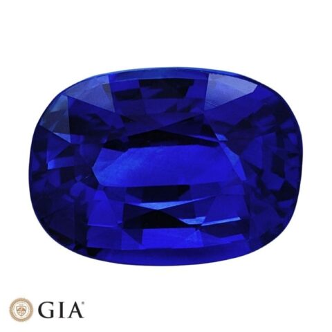Natural heated blue sapphire gemstone
