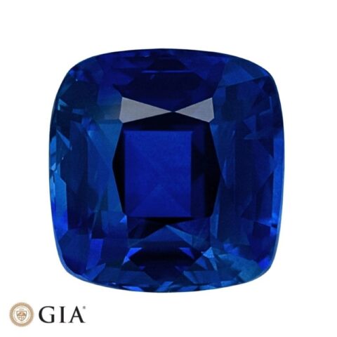 Natural blue sapphire gemstone
