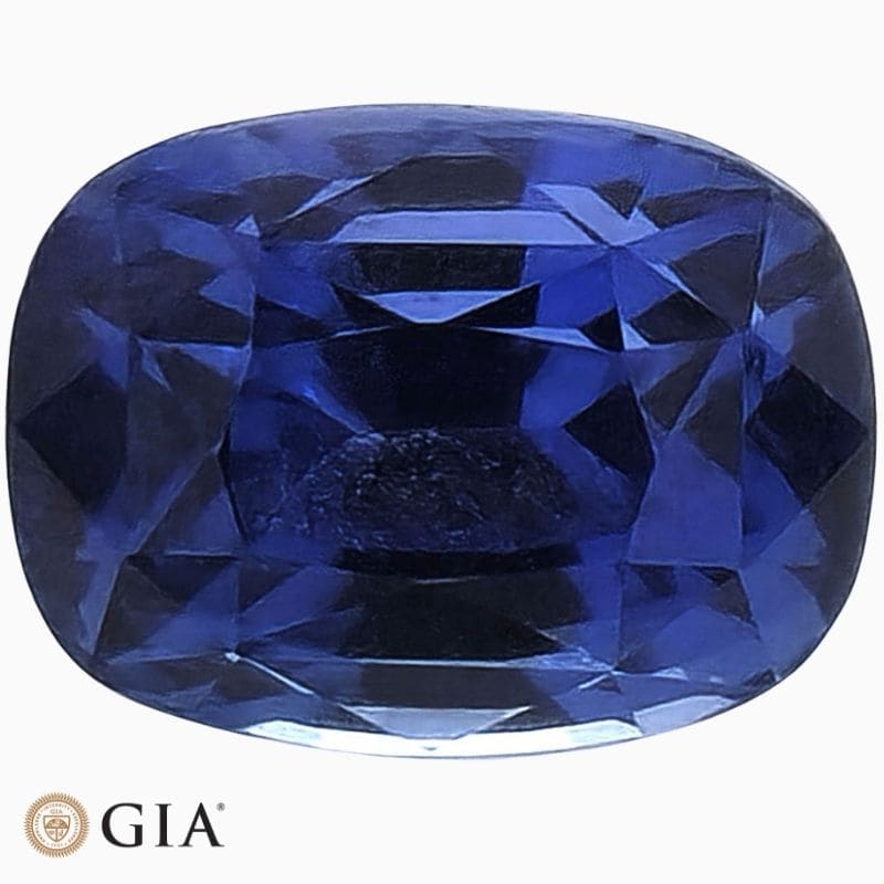 Natural heated blue sapphire gemstone