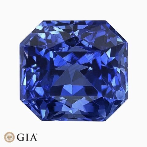 Natural heated blue sapphire gemstone