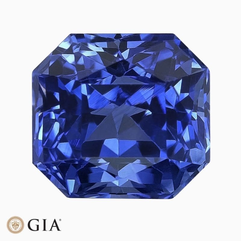 Natural heated blue sapphire gemstone