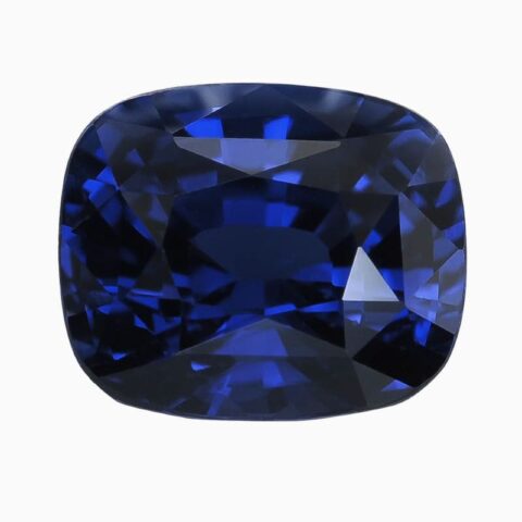 Natural blue sapphire gemstone