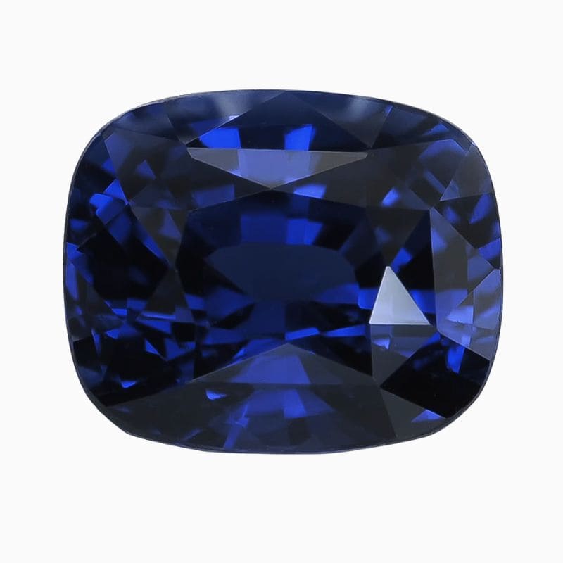 Natural blue sapphire gemstone
