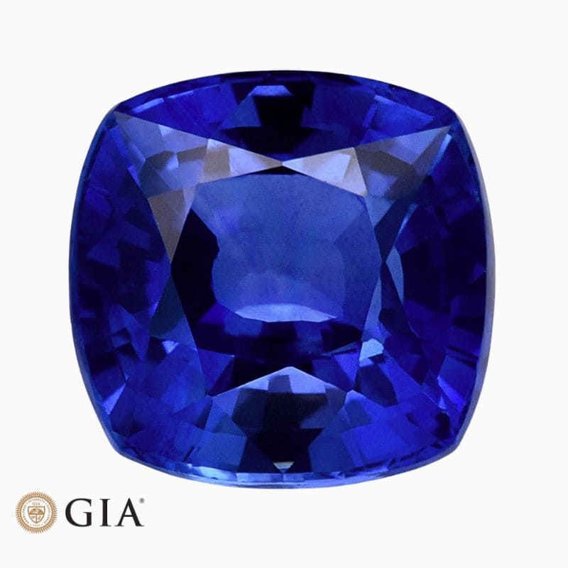 Natural blue sapphire gemstone