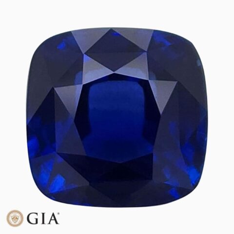 Natural blue sapphire gemstone