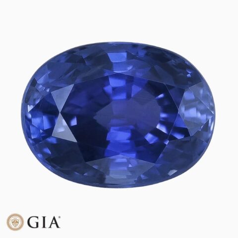 Natural sapphire gemstone