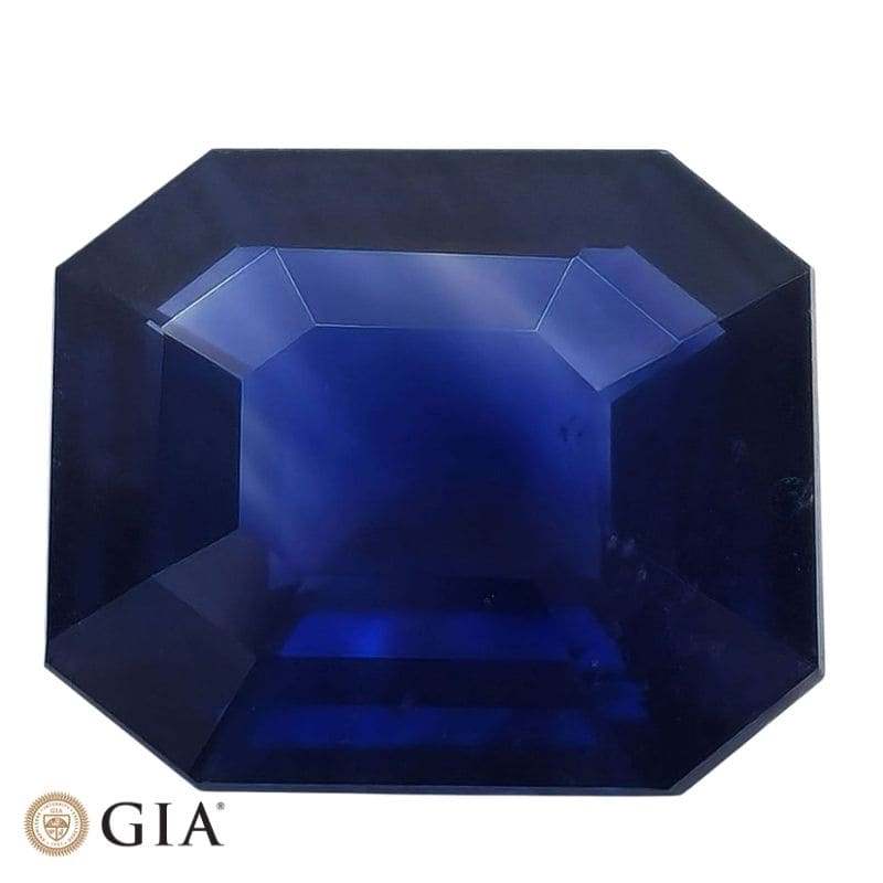 Natural heated blue sapphire gemstone