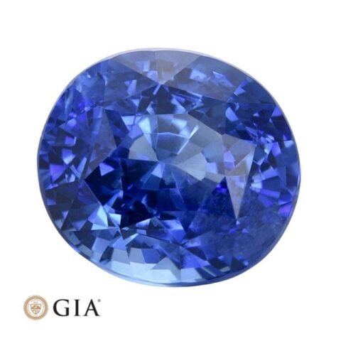 Natural heated blue sapphire gemstone