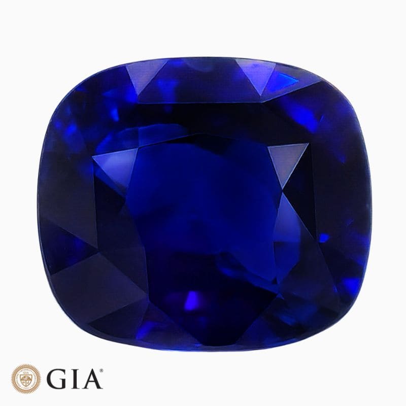 Natural blue sapphire gemstone