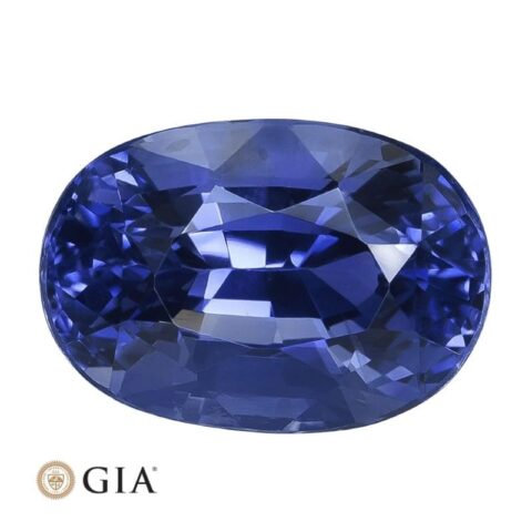 Natural heated blue sapphire gemstone